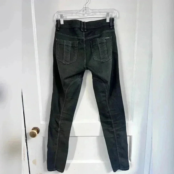 Burberry Brit Pilton Sz 26 Skinny Leg Black Jeans Designer Size 27 - Picture 4 of 4